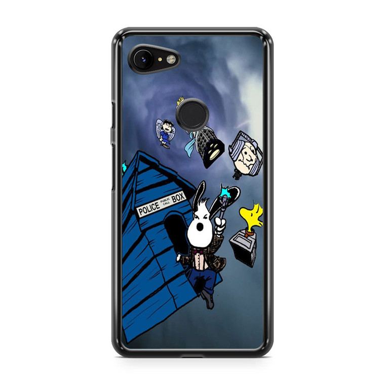 Snoopy Tardis Dr Who Google Pixel 3a XL Case