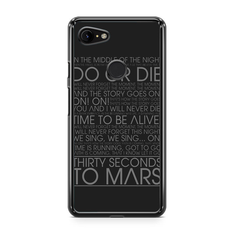 30 Second To Mars Do Or Die Google Pixel 3a XL Case