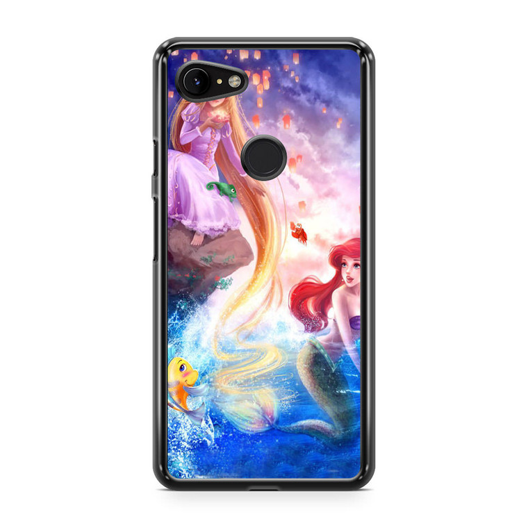 Rapunzel and Ariel Google Pixel 3a XL Case