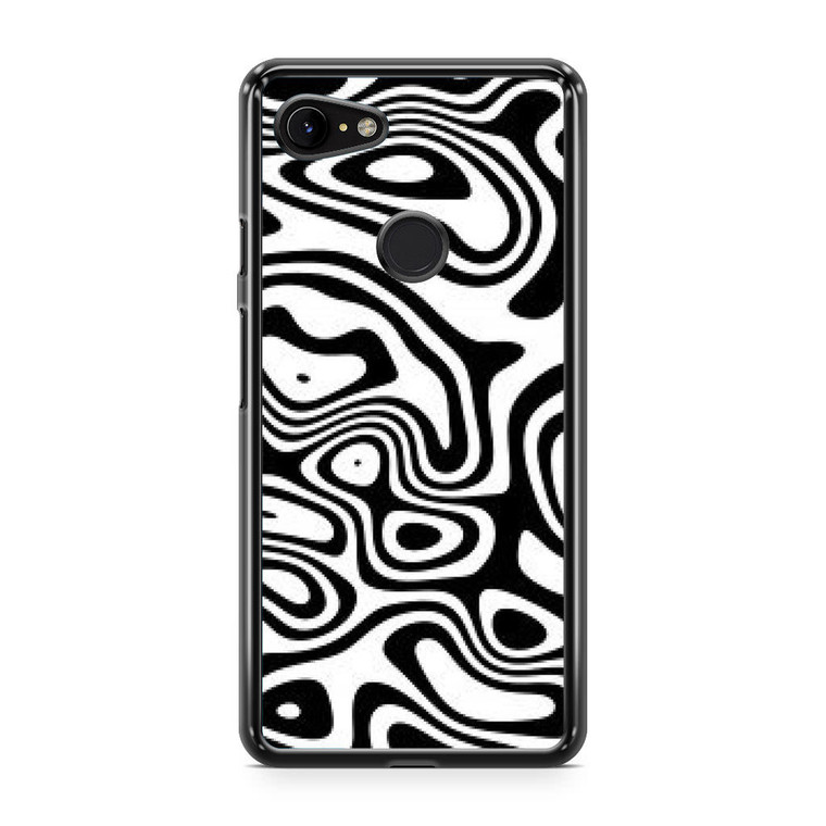 Abstract Black and White Background Google Pixel 3a XL Case