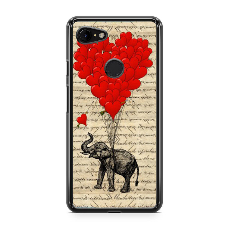 Elephant and heart Google Pixel 3a XL Case
