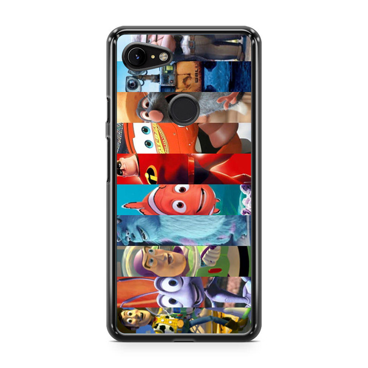 All Characters Pixar Google Pixel 3a Case