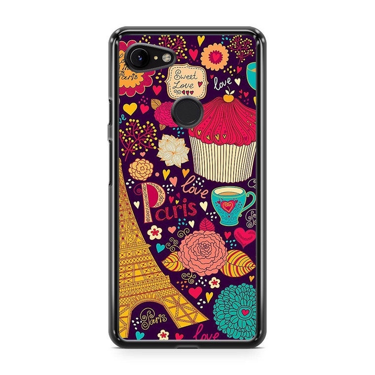 Vintage Love In Paris Google Pixel 3a Case