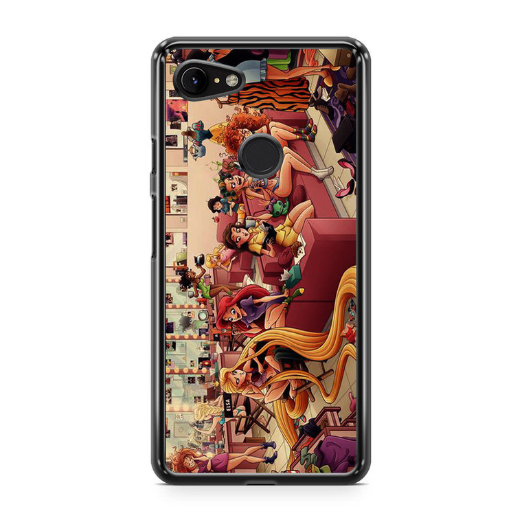 Art Disney Princess Google Pixel 3a Case