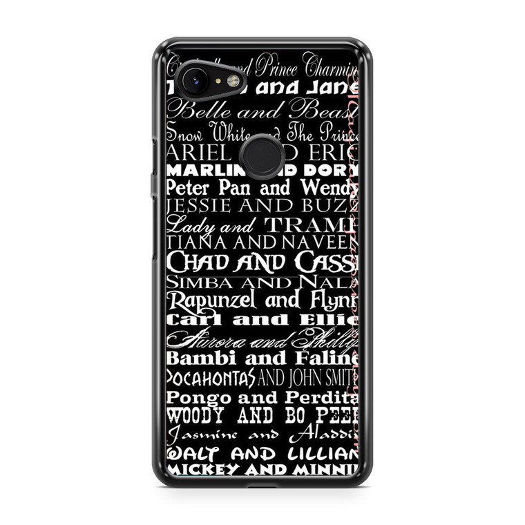 Disney Member Collage Google Pixel 3a Case