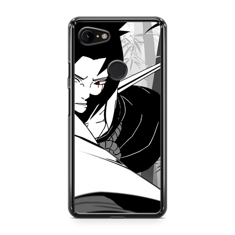 Naruto Sasuke Uchiha B&W Google Pixel 3a Case