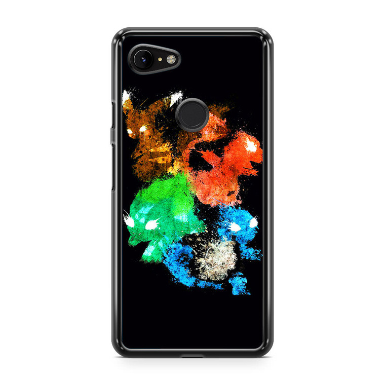 Pokemon Monsters Watercolor Google Pixel 3a XL Case