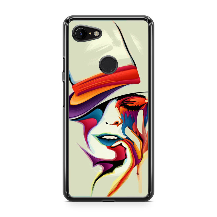 Face Vector Art Google Pixel 3a XL Case