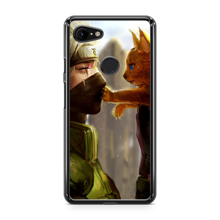 Naruto Hatake Kakashi Cat Google Pixel 3a XL Case