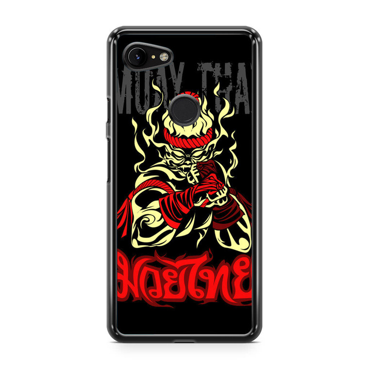 Muay Thai Flame Fighter Google Pixel 3a XL Case