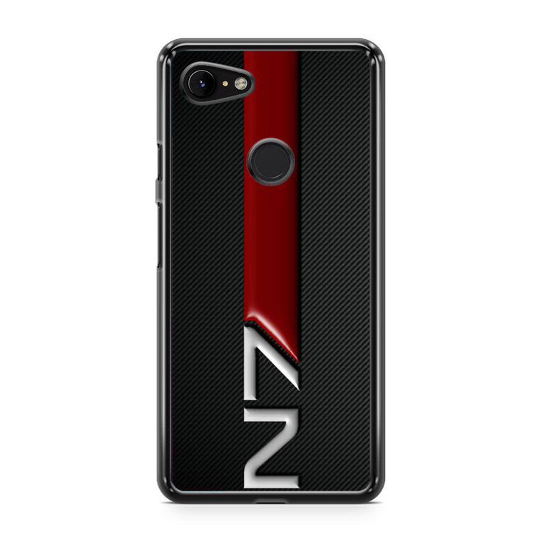 Mass Effect N7 Logo Carbon Google Pixel 3a XL Case