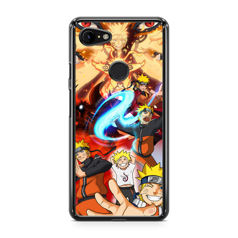 Evolution Of Naruto Uzumaki Google Pixel 3a XL Case