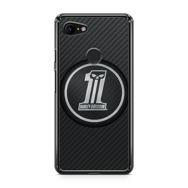 Harley Davidson Custom Dark Logo Carbon Google Pixel 3a XL Case