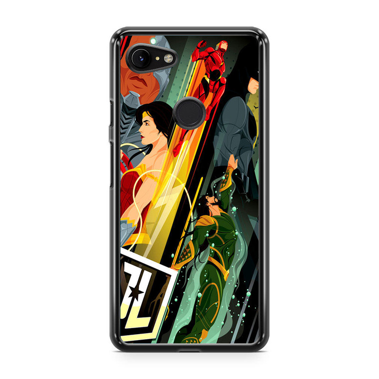 Justice League Poster Google Pixel 3a XL Case