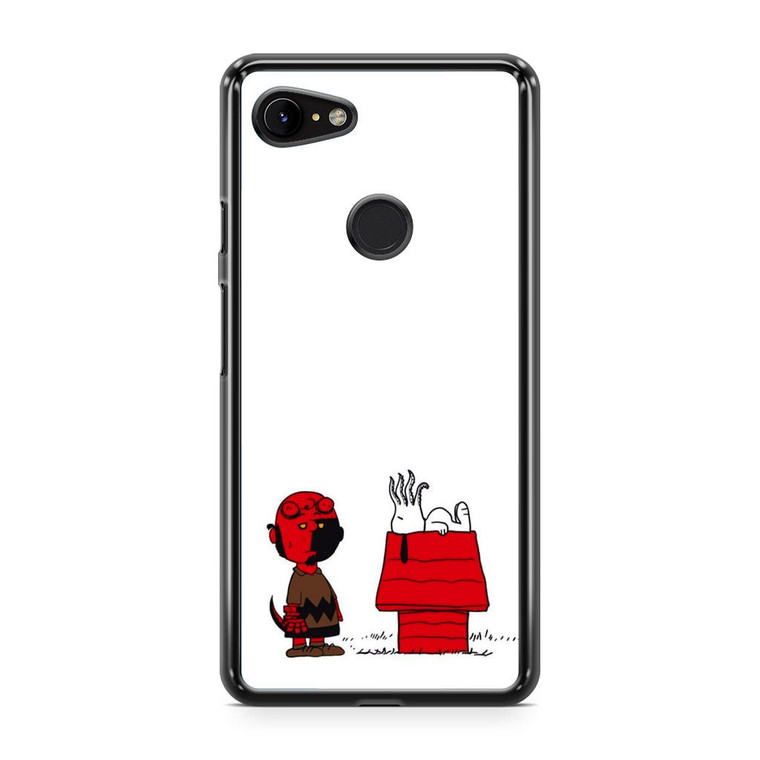 Cthulhu Hellboy Peanuts Google Pixel 3a Case