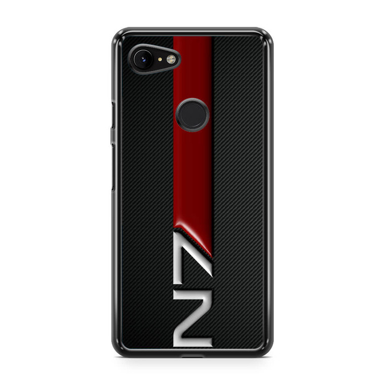 Mass Effect N7 Logo Carbon Google Pixel 3a Case