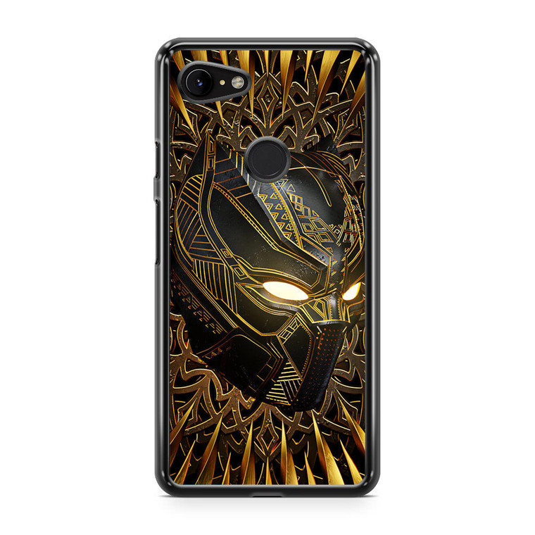 Black Panther Gold Mask Google Pixel 3a Case