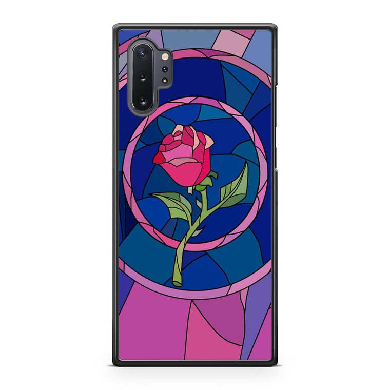 Beauty and The Beast Rose in Glass Samsung Galaxy Note 10 Plus Case