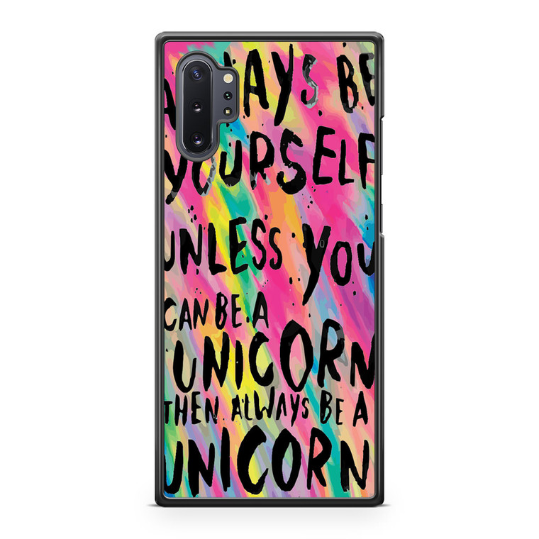 Rainbow Unicorn Quote Samsung Galaxy Note 10 Plus Case