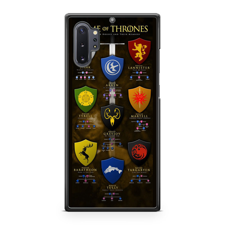 Game Of Thrones House Samsung Galaxy Note 10 Plus Case