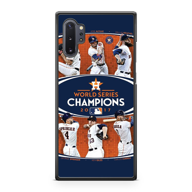 Houston Astros 2017 World Series Champions Samsung Galaxy Note 10 Plus Case