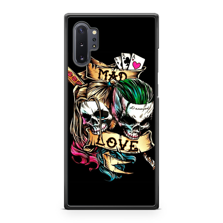 Mad Love Of Harley Quinn And Joker Samsung Galaxy Note 10 Plus Case