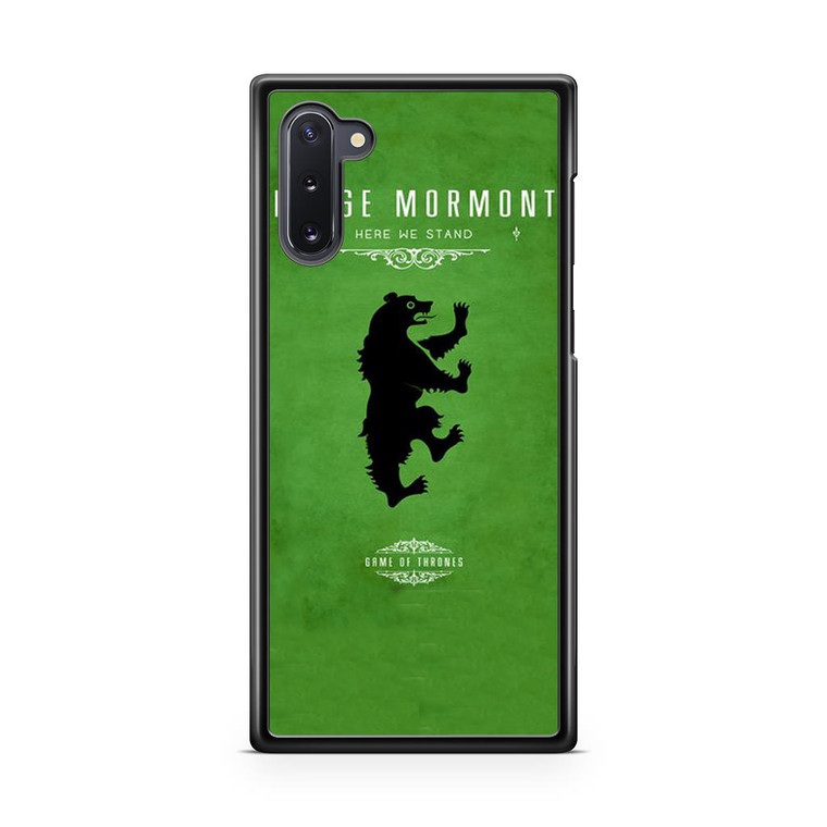 Game of Thrones - house mormont Samsung Galaxy Note 10 Case