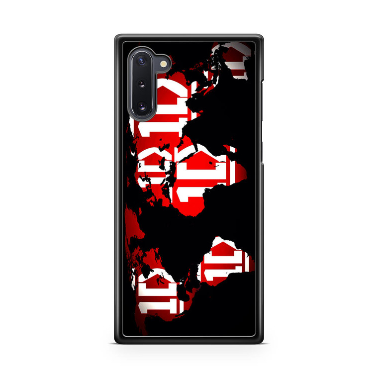 1D Map World Samsung Galaxy Note 10 Case