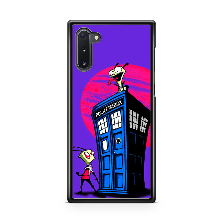 Invader Zinn and Tardis Box Samsung Galaxy Note 10 Case