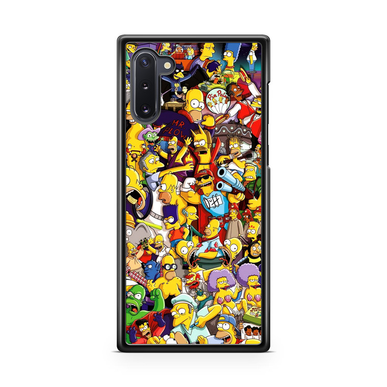 The Simpsons Characters Samsung Galaxy Note 10 Case