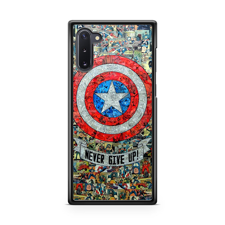 Captain America Never Give up Samsung Galaxy Note 10 Case