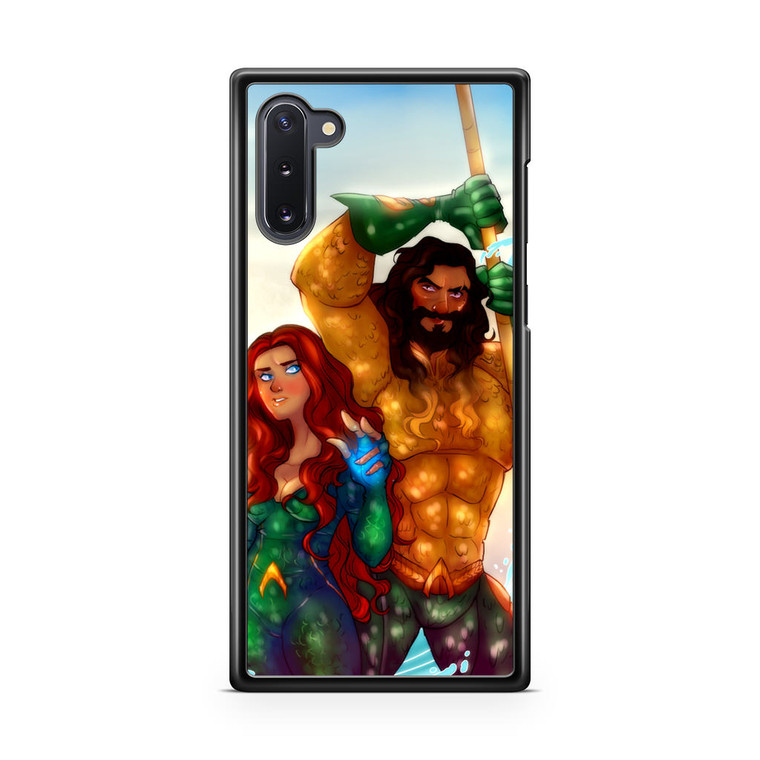 Aquaman And Mera Artwork Samsung Galaxy Note 10 Case