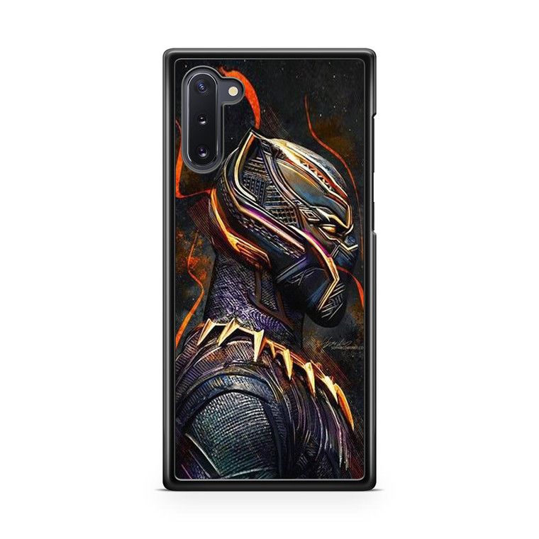 Black Panther Heroes Poster Samsung Galaxy Note 10 Case