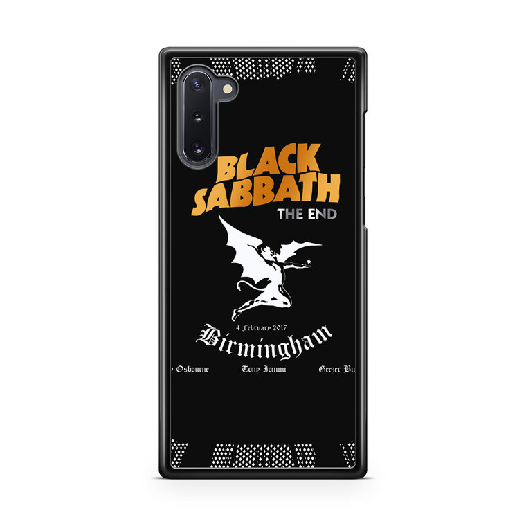 Black Sabbath The End Live Birmingham Samsung Galaxy Note 10 Case