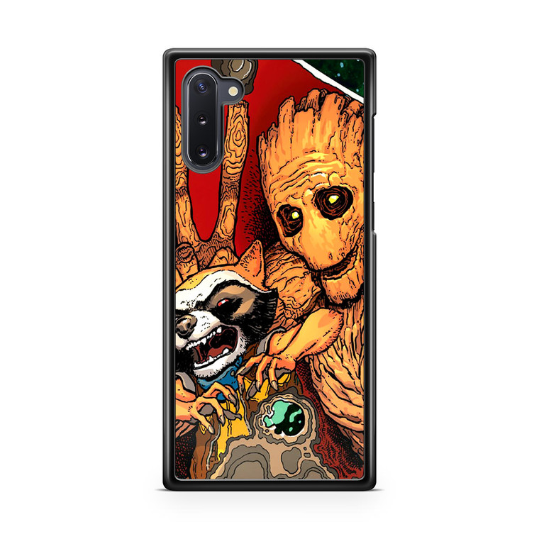 Guardian Of The Galaxy Rocket Raccoon groot Samsung Galaxy Note 10 Case