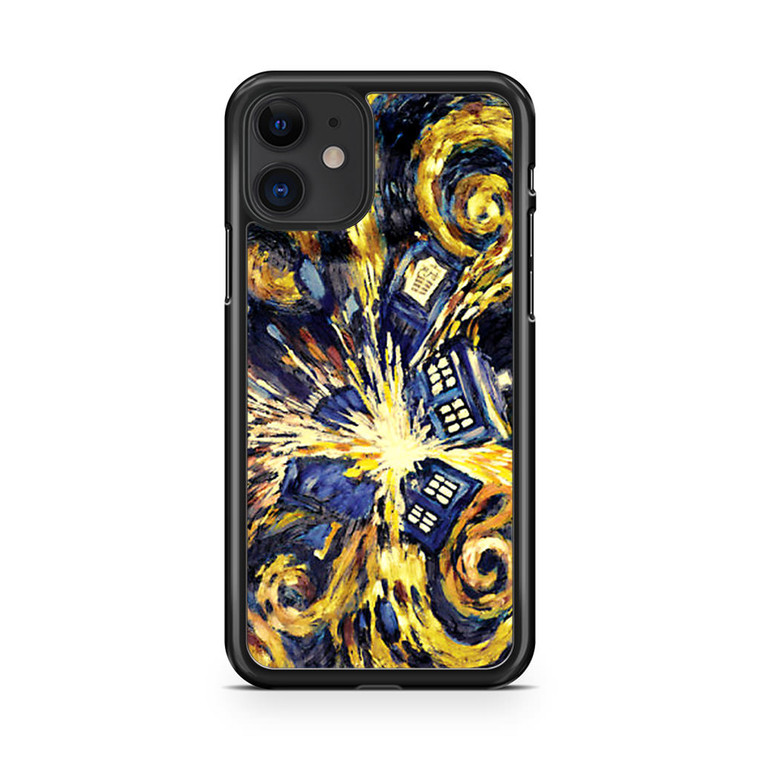Doctor Who Exploded Tardis Van Gogh iPhone 11 Case