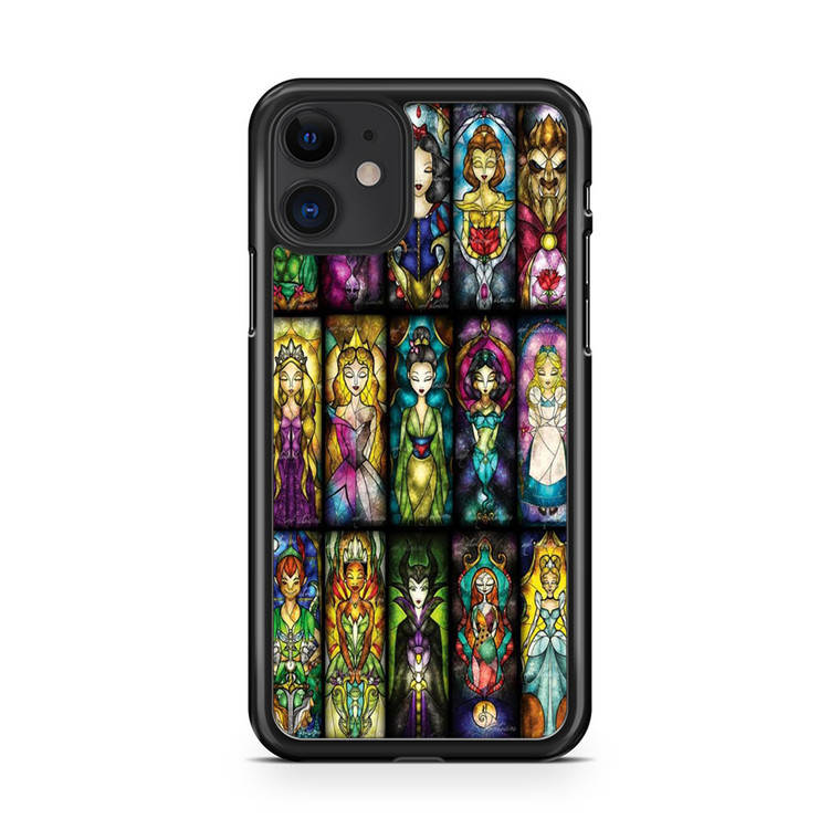 All Princess disney stained glass iPhone 11 Case