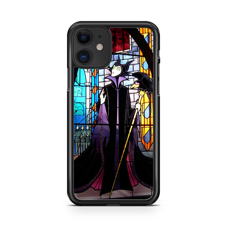 Maleficent Sleeping Beauty Glass Design iPhone 11 Case