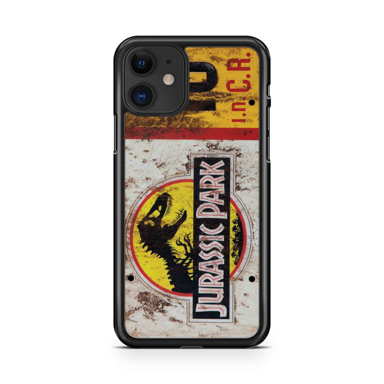 Jurassic Park Jeep License Number 10 iPhone 11 Case