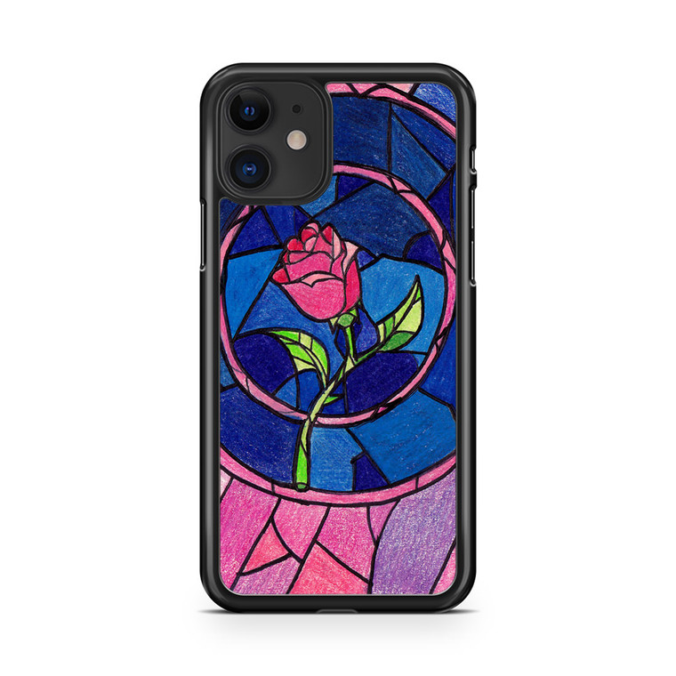 Beauty and The Beast Rose Flower iPhone 11 Case