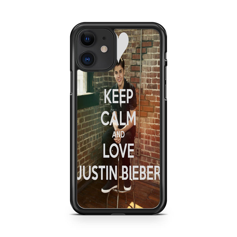 Keep Calm and Love Justin Bieber iPhone 11 Case