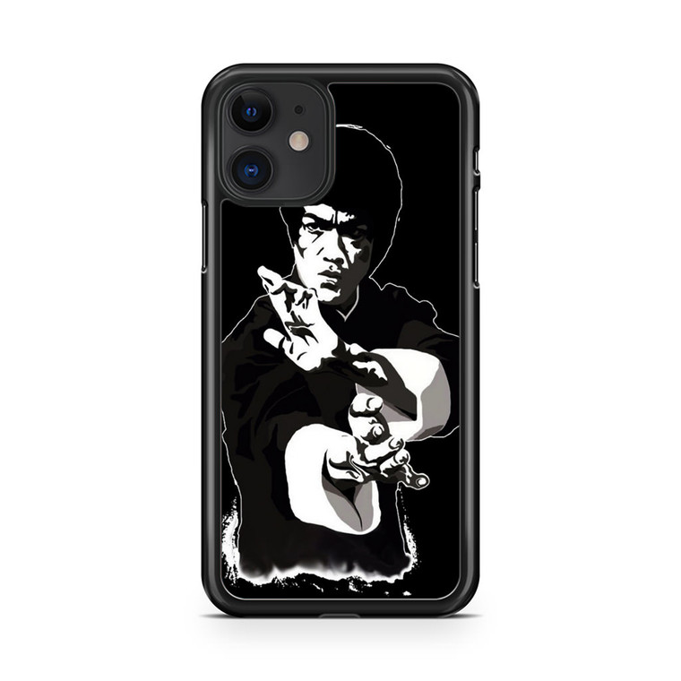 Bruce Lee Minimal Dark iPhone 11 Case