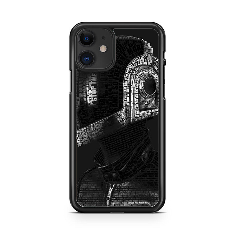 Music Daft Punk Typograph iPhone 11 Case