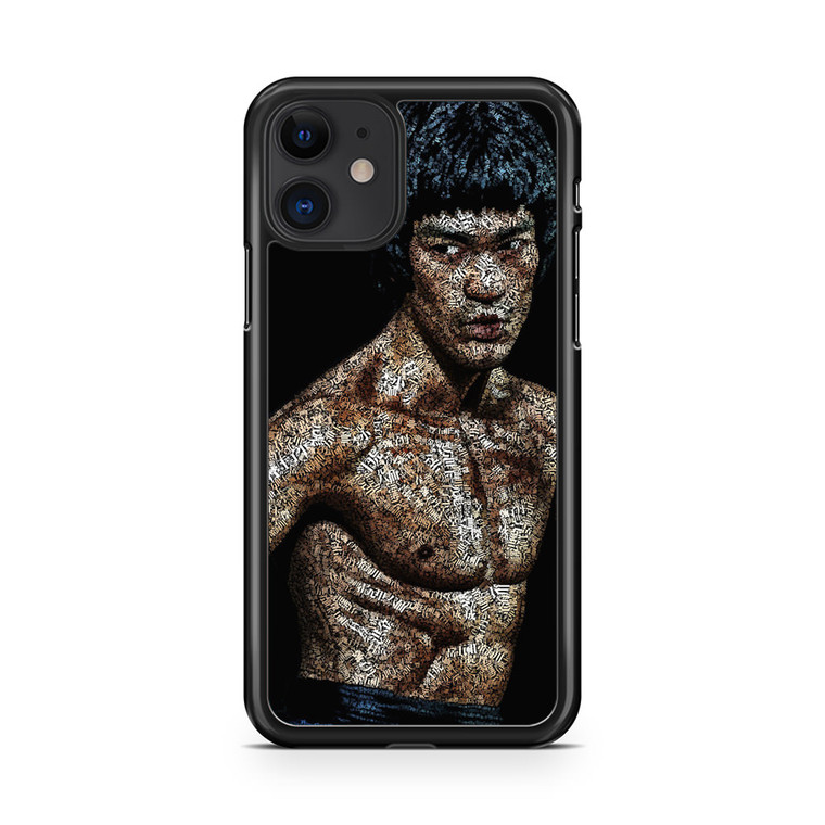 Bruce Lee Typograph iPhone 11 Case