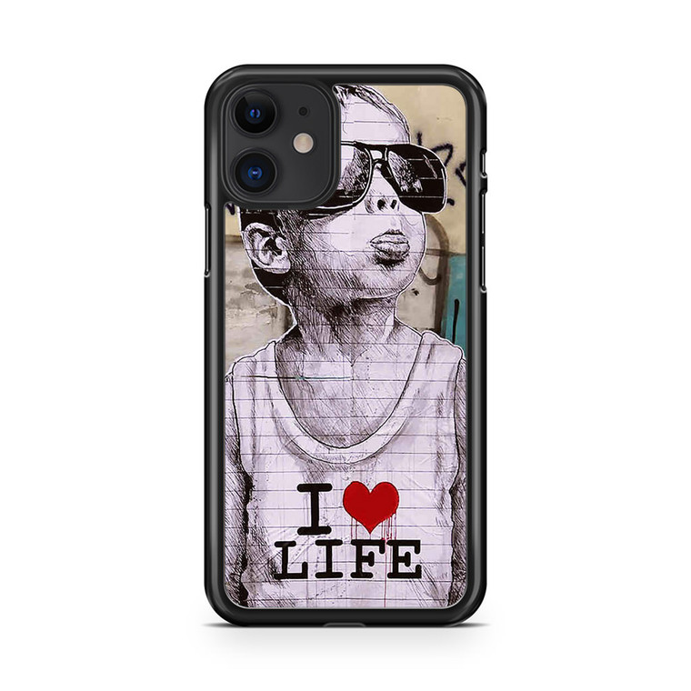 I Love Life Banksy iPhone 11 Case