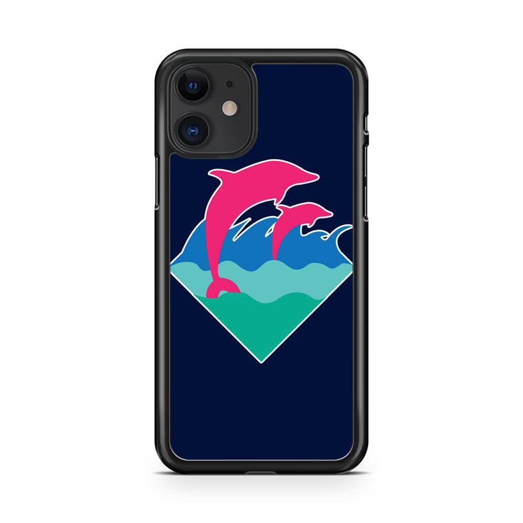 Pink Dolphin Logo iPhone 11 Case