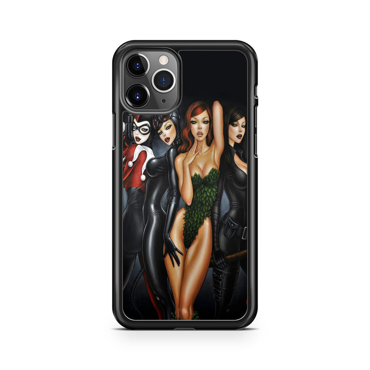 Poison Ivy, Harley Quinn,batgirl and Catwoman iPhone 11 Pro Case