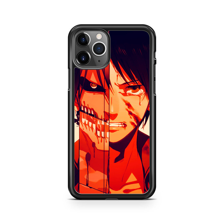 Attack on Titan Eren Yeager Half Faced iPhone 11 Pro Case