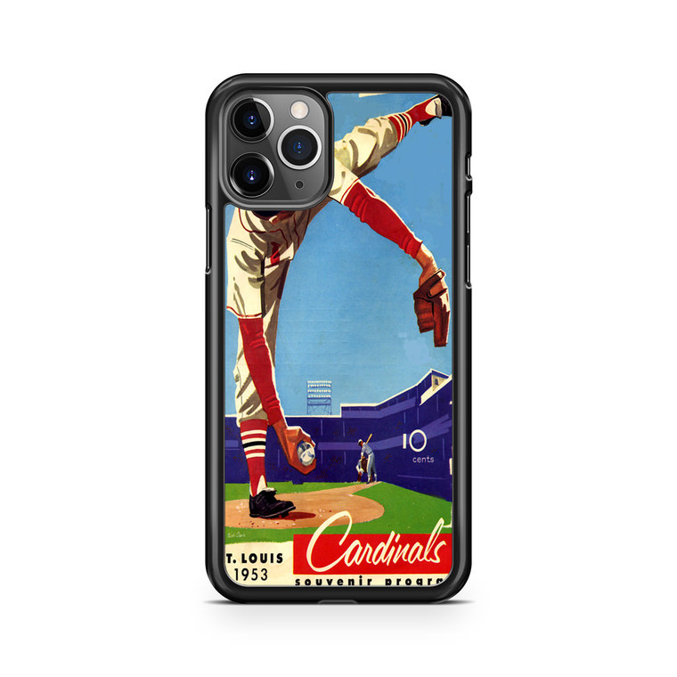 Vintage St Lous Cardinals Scorecard iPhone 11 Pro Case