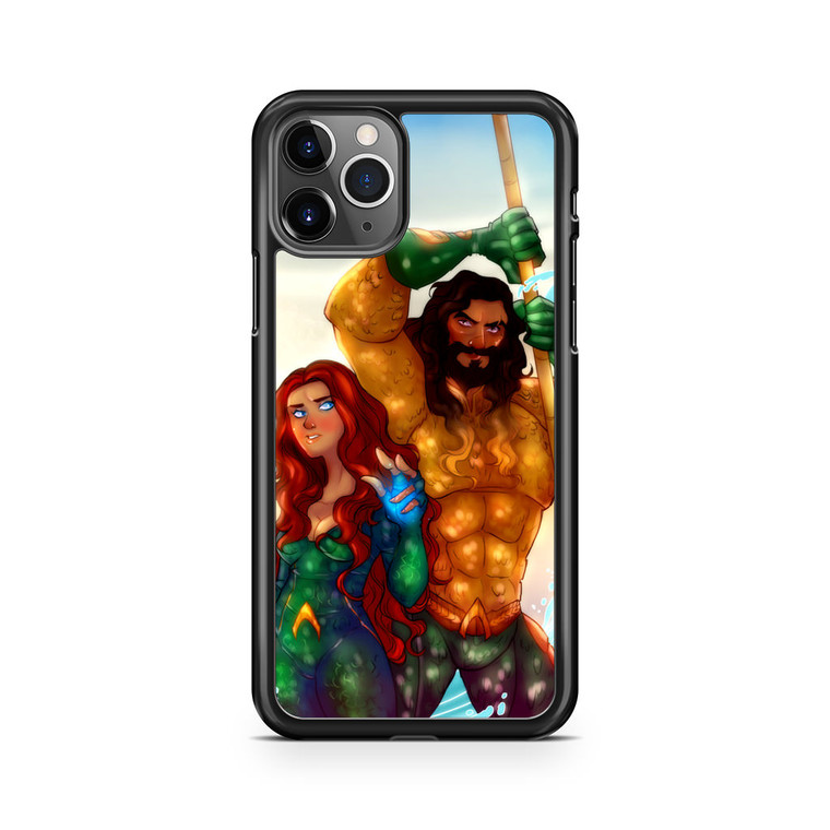 Aquaman And Mera Artwork iPhone 11 Pro Case